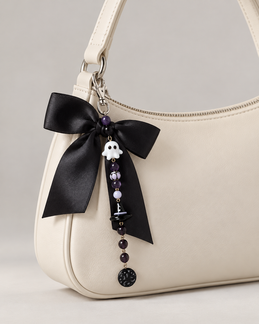 Boo Bow - Halloween Bag Charm